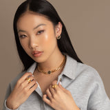 Francaise coin cuban link necklace