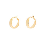 Plain fashion thick hoop earrings