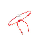 Fifer star crystal thread bracelet