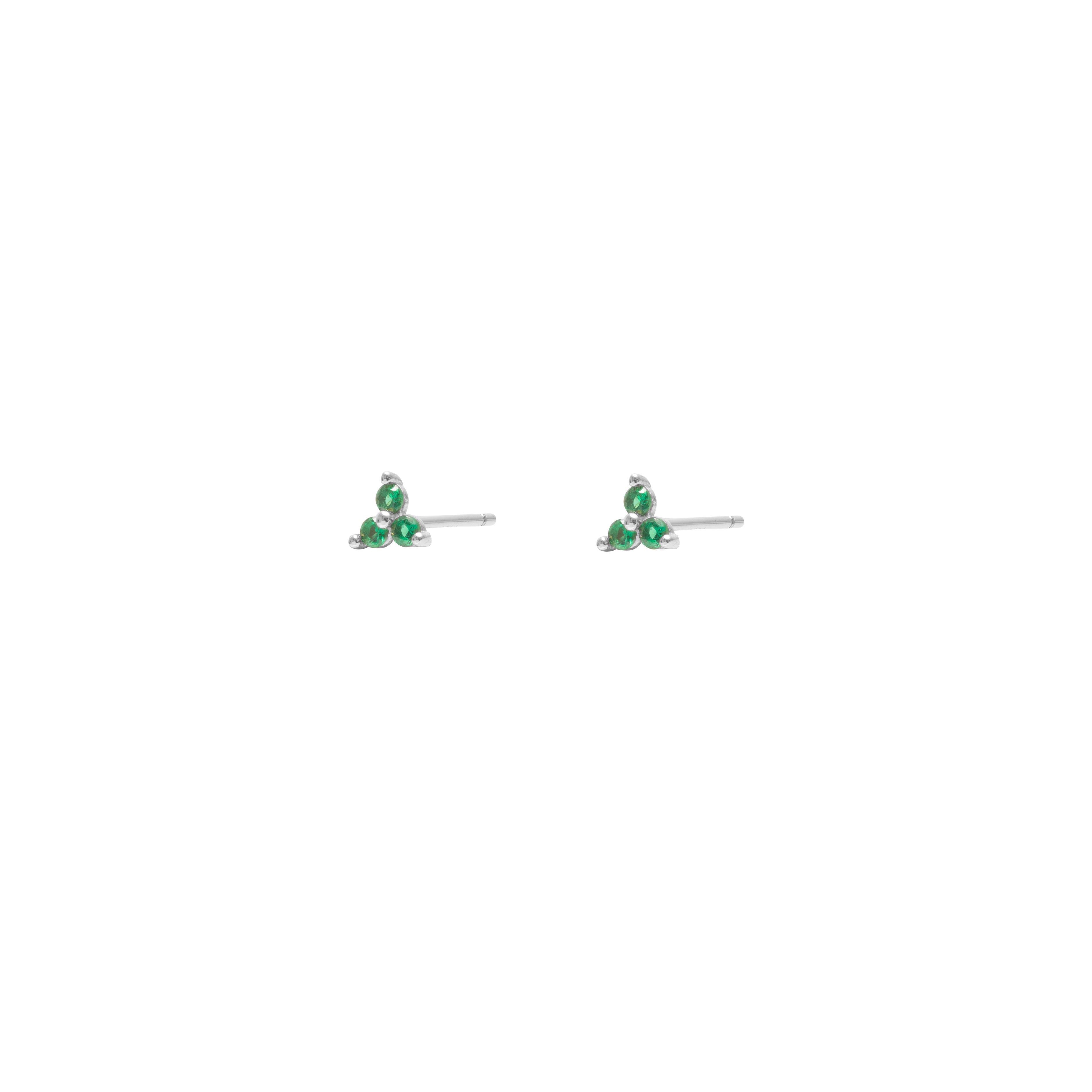 Flo coloured crystal stud earrings | MEZI