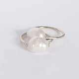 Gael freshwater pearl gold ring