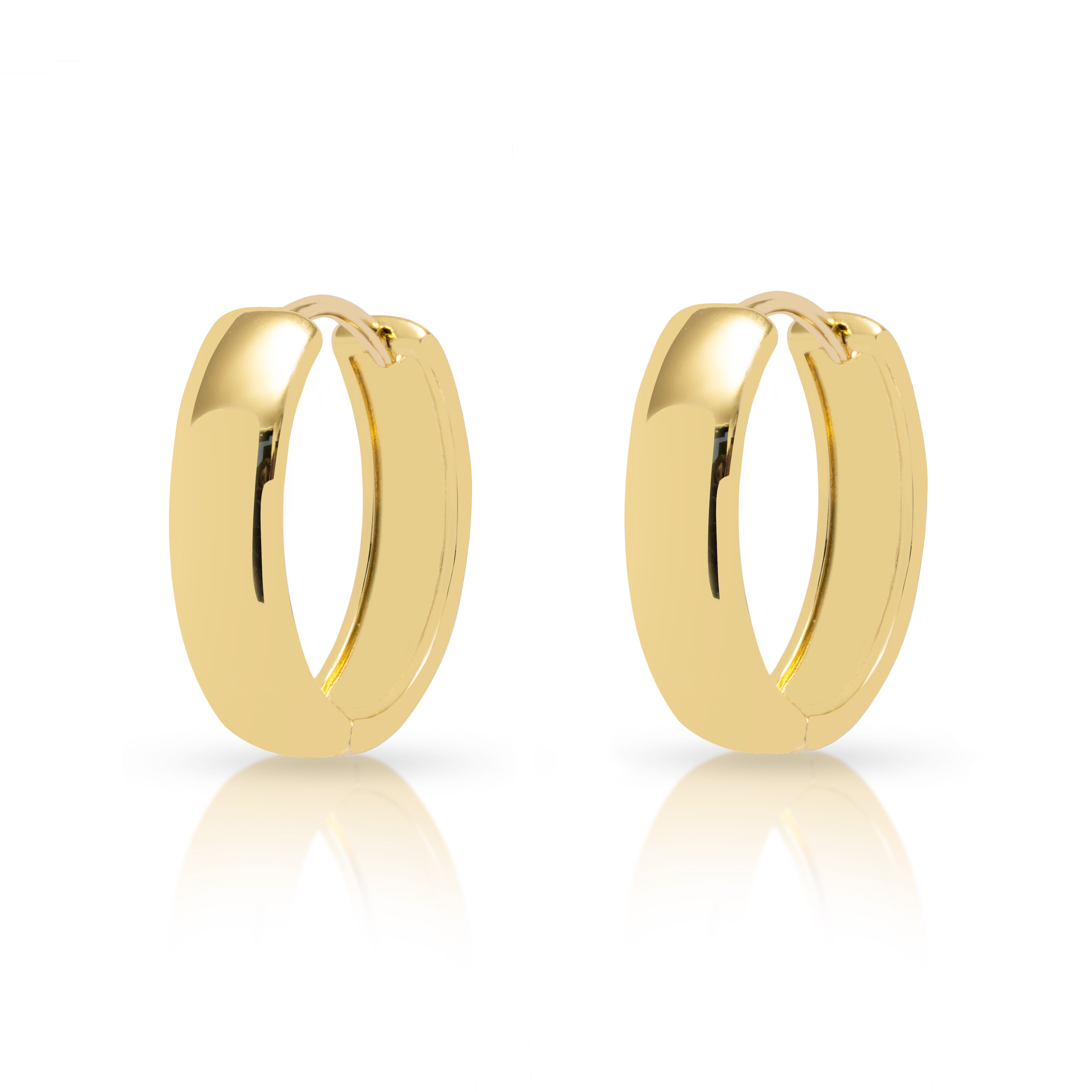 Mezi 14K Gold Plated Gibson Hoop Earrings | Jewellery | MEZI | MEZI