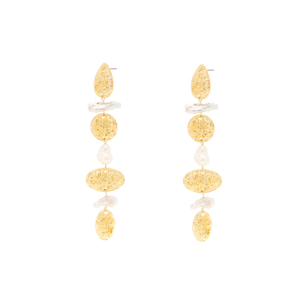 Gittel pearl drop earrings