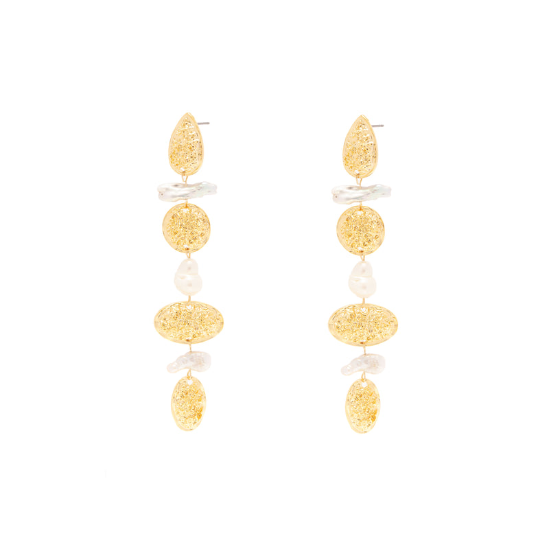 Gittel pearl drop earrings