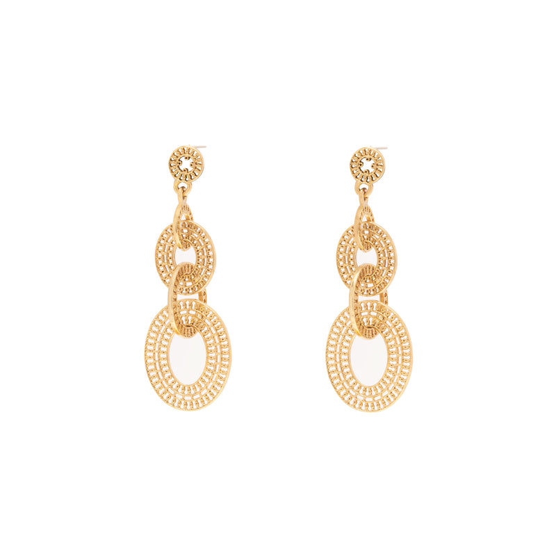 Goldie antique gold earrings