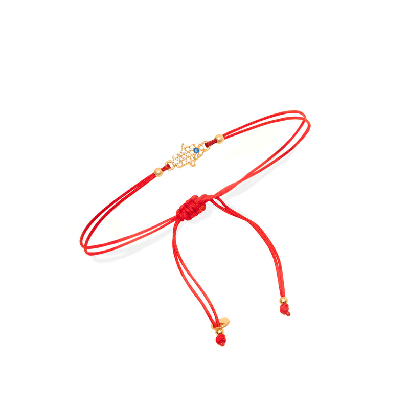 Admas hand of fatima thread bracelet