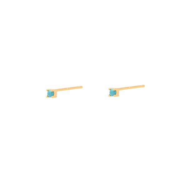 Hira turquoise studs