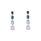 Janan oval drop crystal earrings
