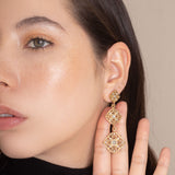 Rada filigree crystal earrings