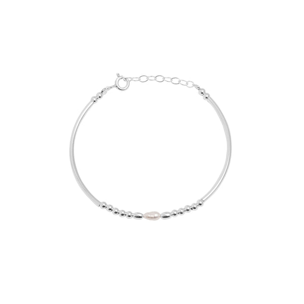 Kapri freshwater pearl & sterling silver bracelet