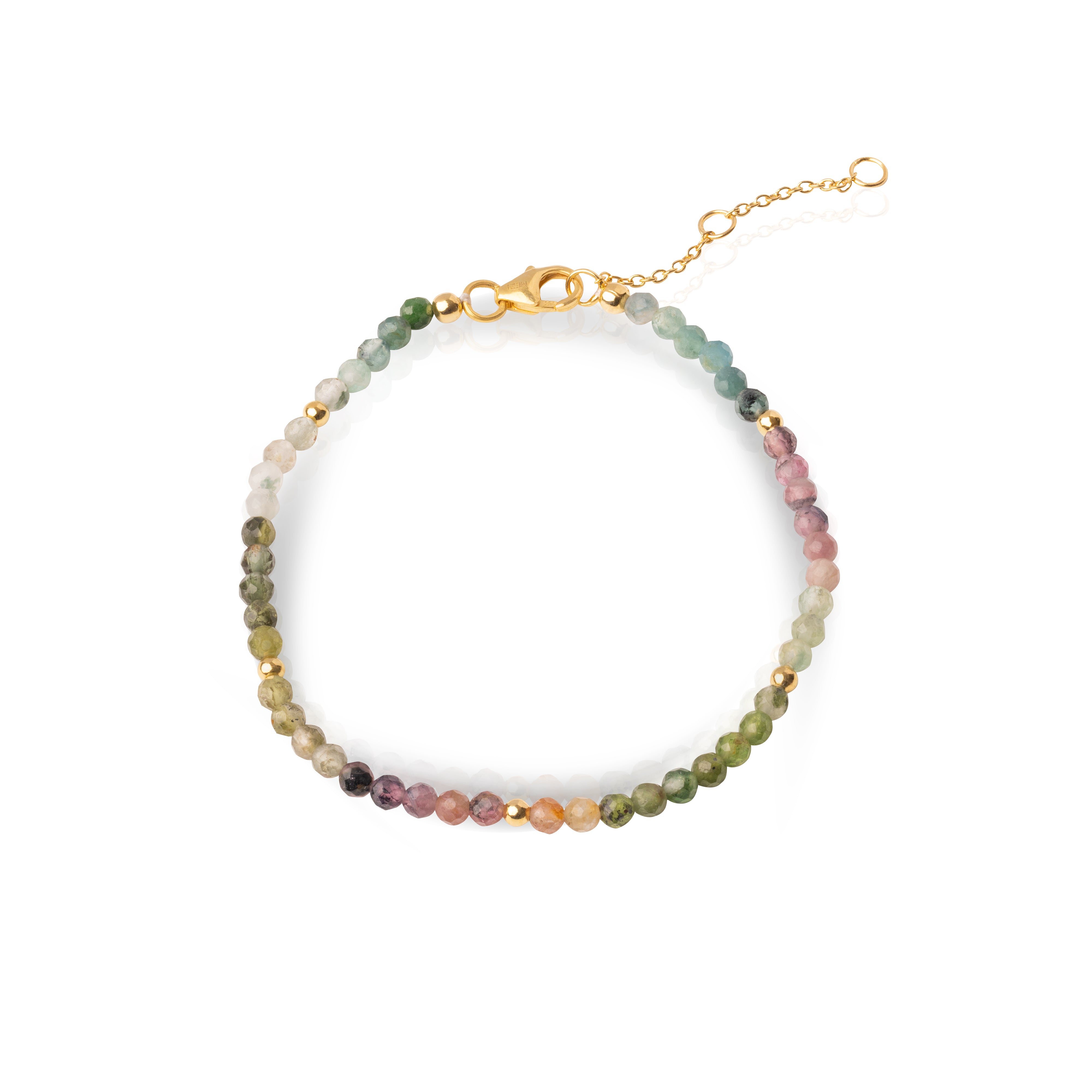 Klara Gold vermeil Natural Precious Stone Bracelet | MEZI