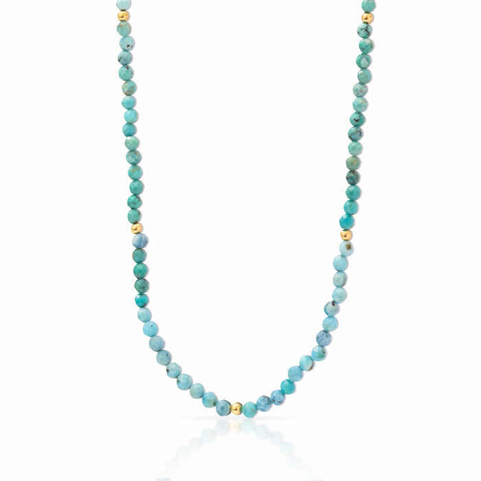 Klara Gold Vermeil Semi Precious Necklace | MEZI | MEZI