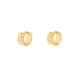 Kota filigree huggie earrings