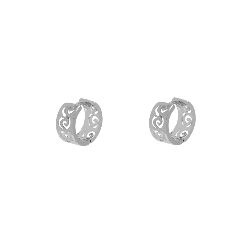 Kota filigree huggie earrings