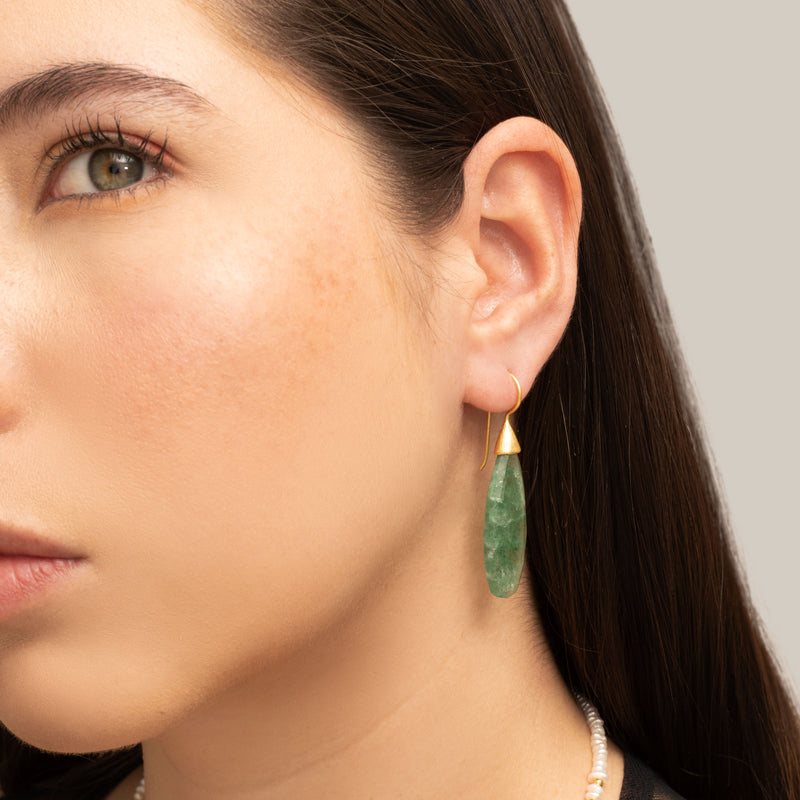 Imogen teardrop semi-precious earrings