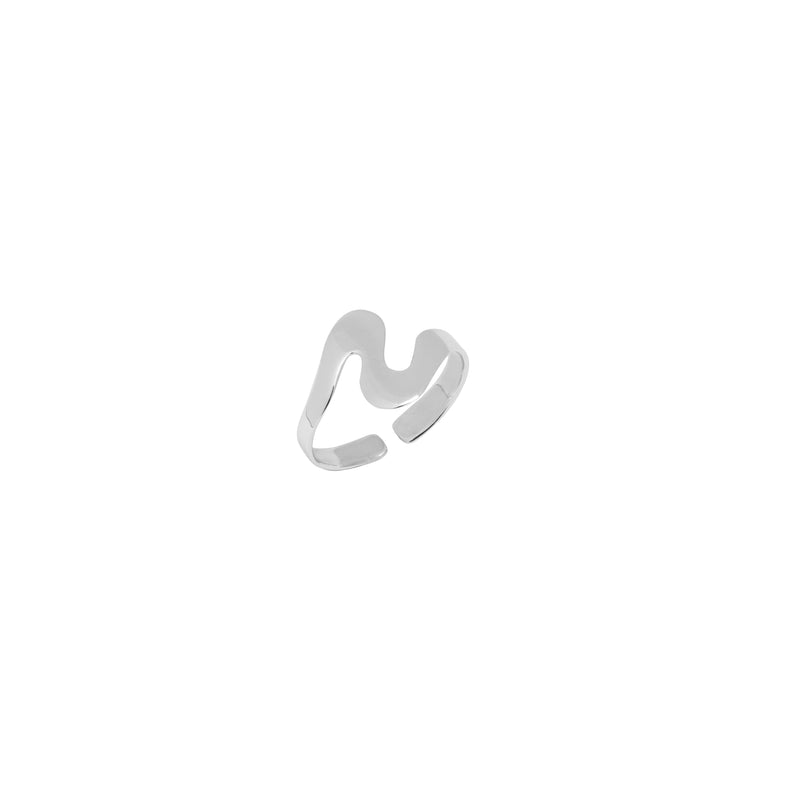 Mansl silver toe ring