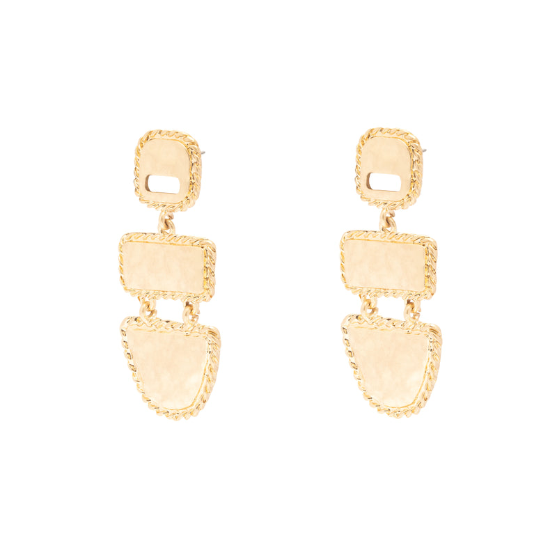 Maxi antique gold earrings