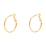 Plain fashion hoop earrings