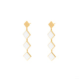 Melody semi precious gold earrings