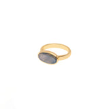 Meya gold semi-precious stone rings