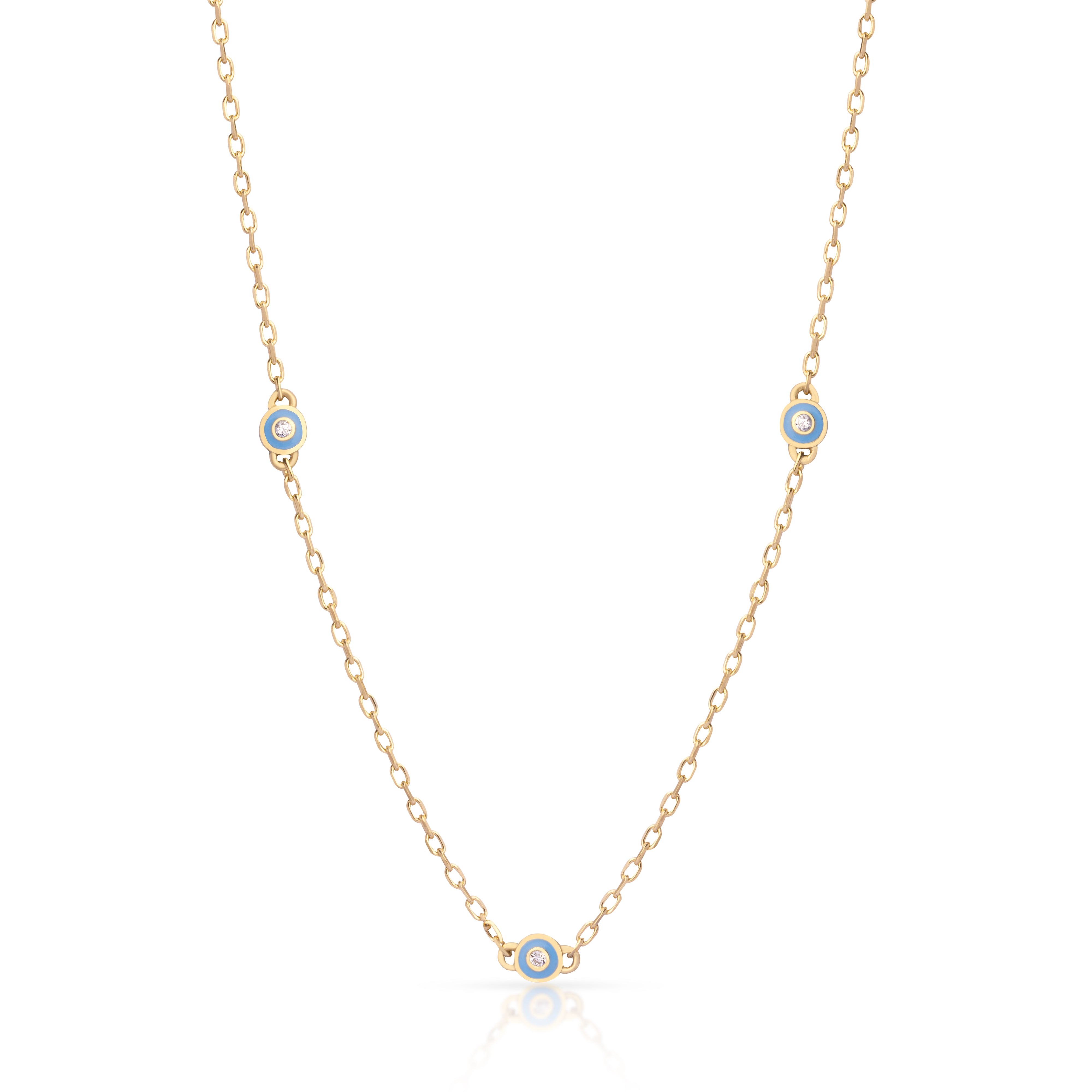 Rami multi evil eye necklace