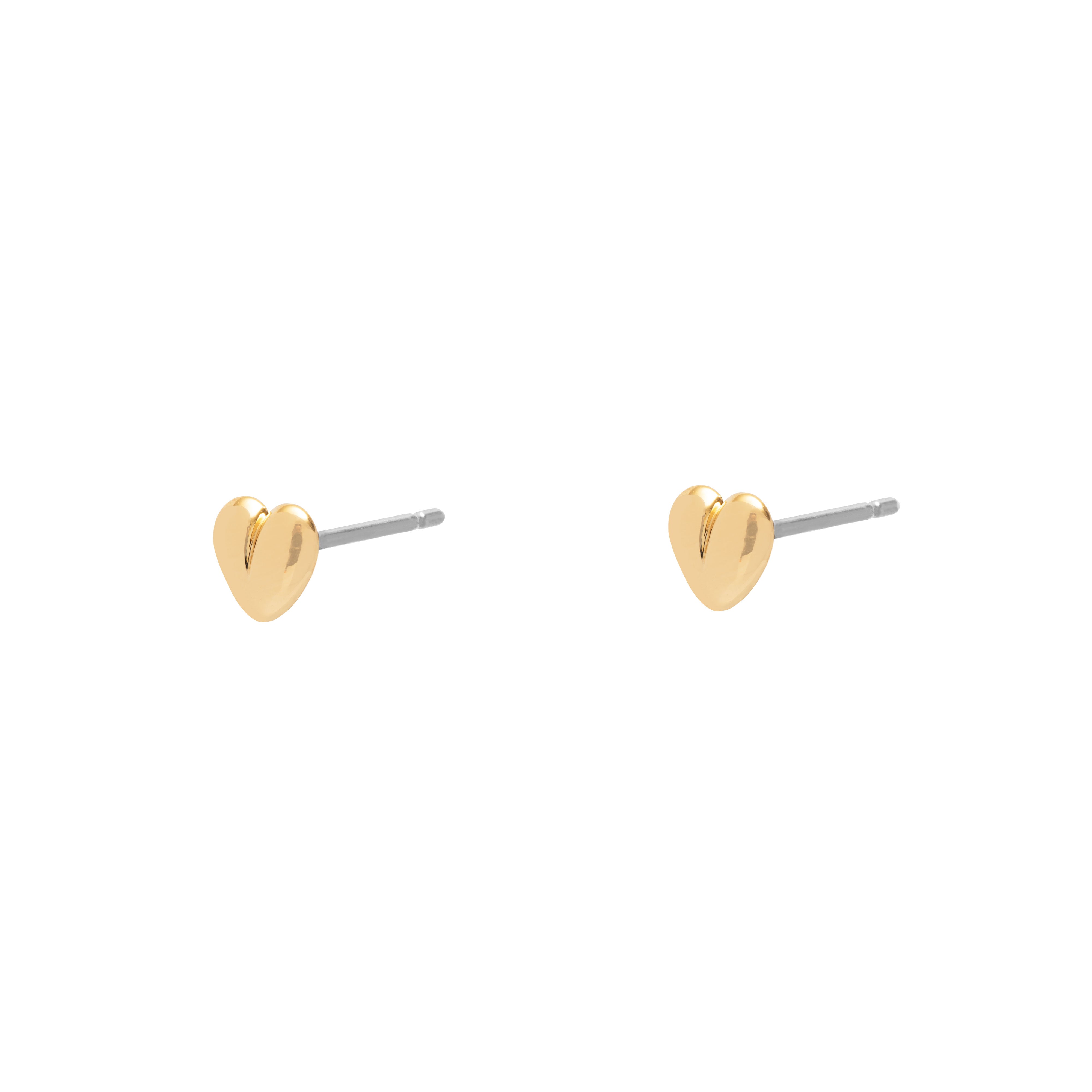 Muni plain heart studs | MEZI
