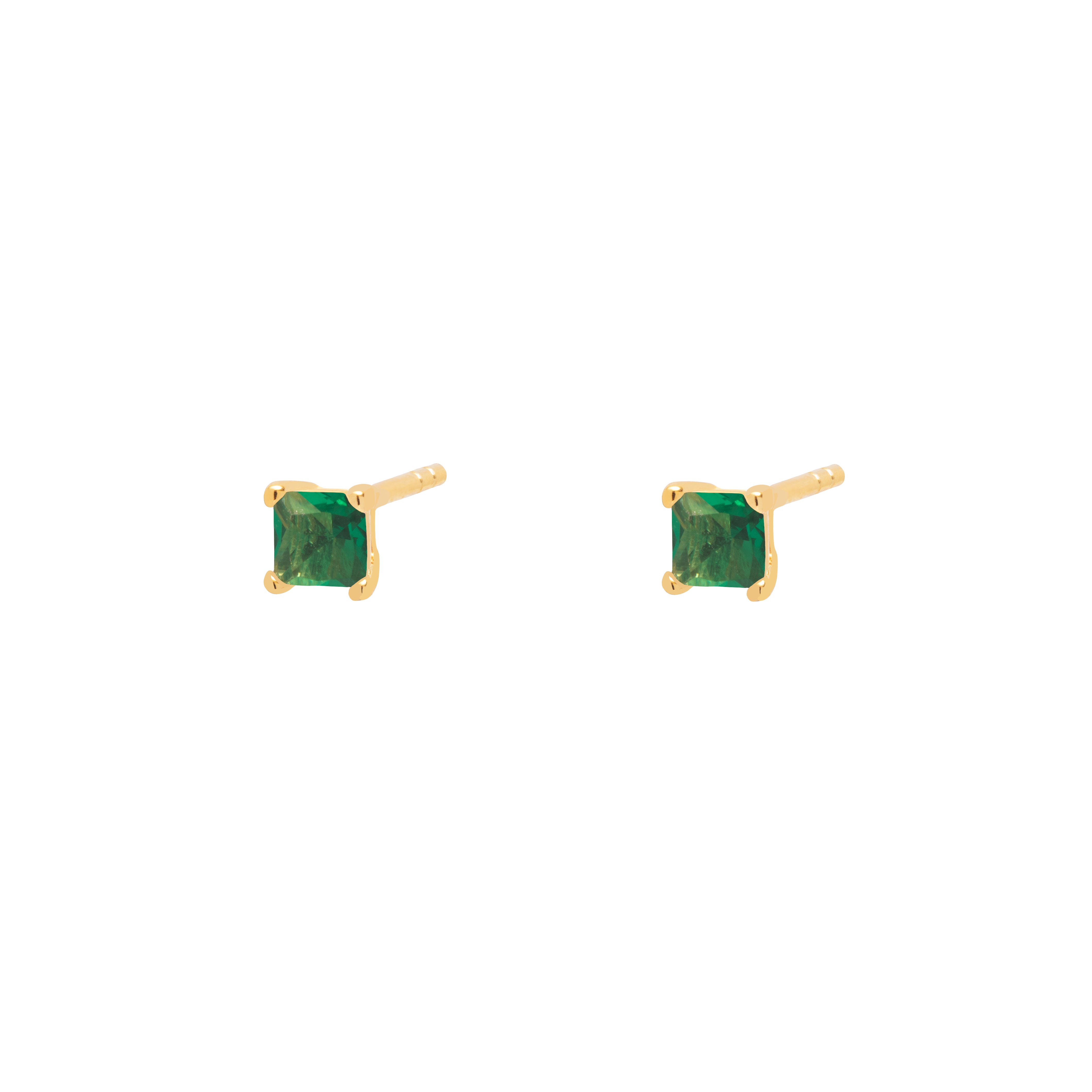 Noam crystal gold studs | MEZI