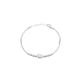 Noor freshwater pearl & sterling silver bracelet