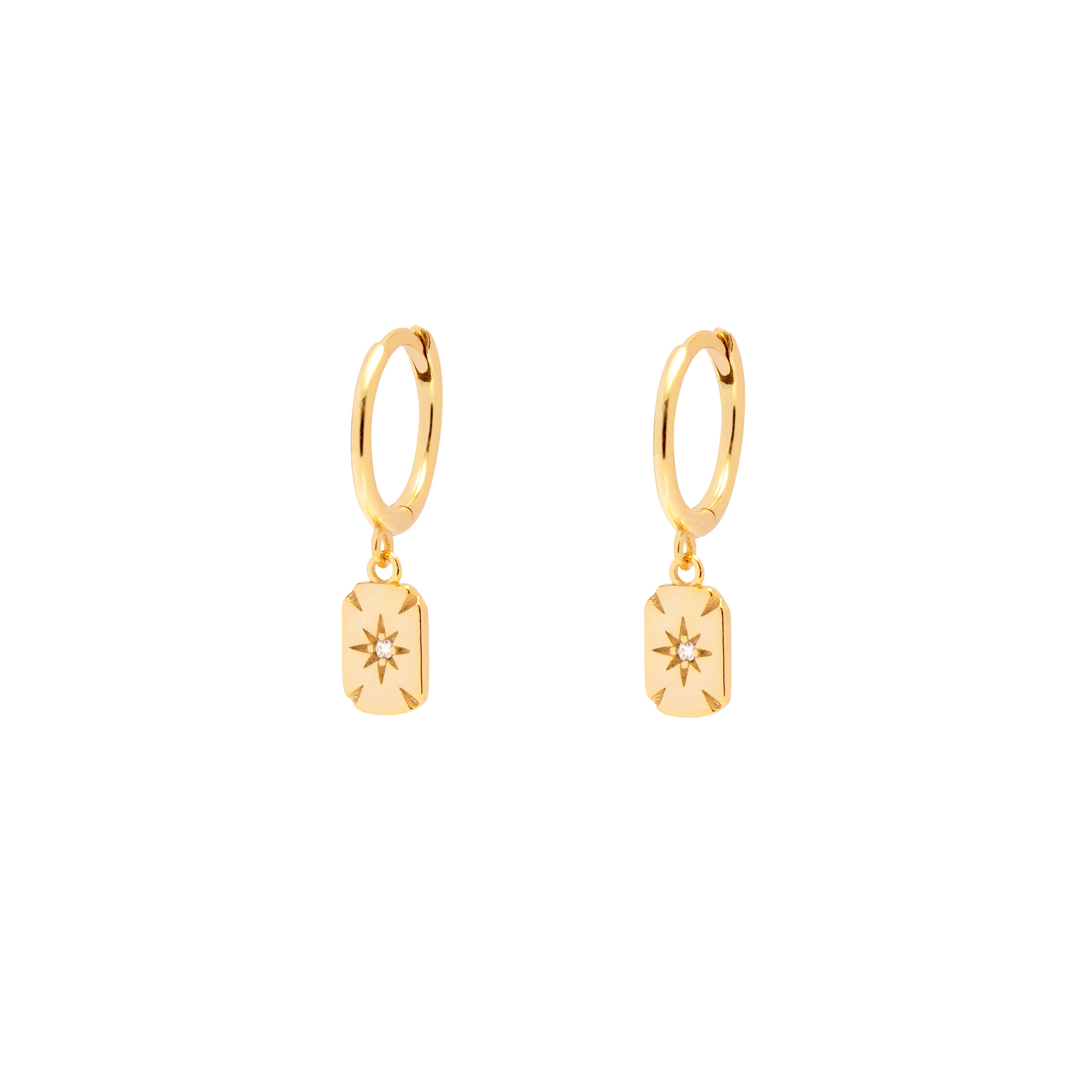 North star huggies earrings | MEZI