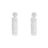 Onze rectangle crystal earrings