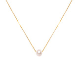 Parel freshwater pearl gold pendant