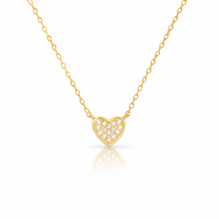 Heart pave pendant