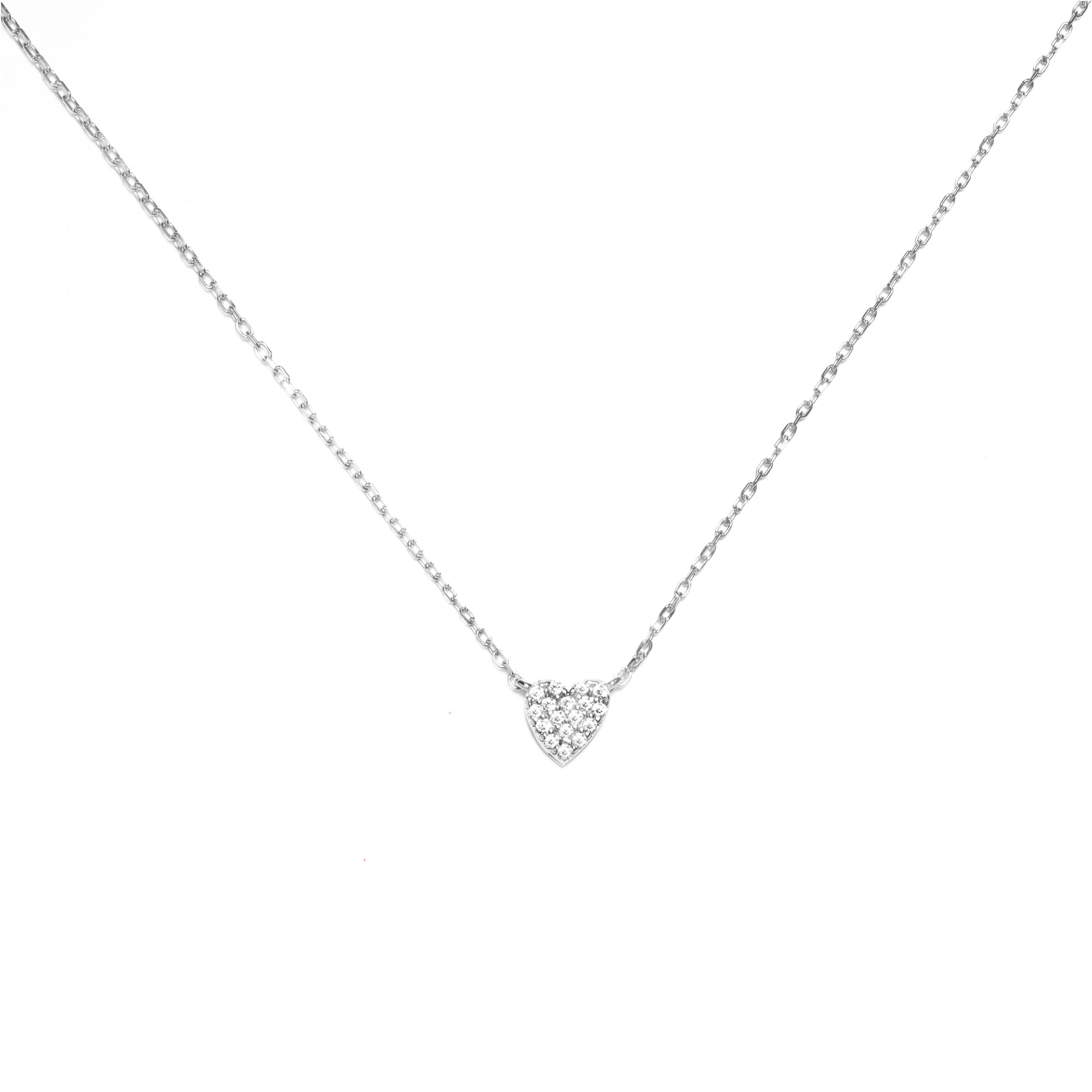 Pave heart pendant | MEZI