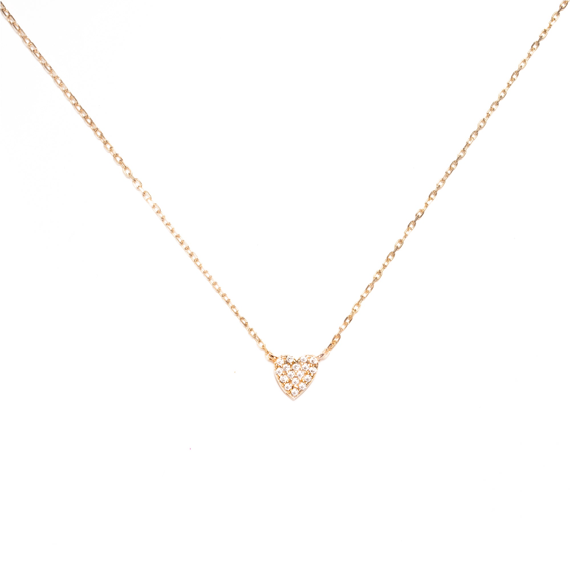 Pave heart pendant | MEZI