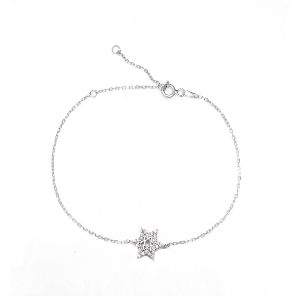 Pave star crystal bracelet
