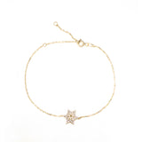 Pave star crystal bracelet
