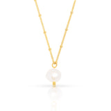 Riny freshwater pearl gold pendant