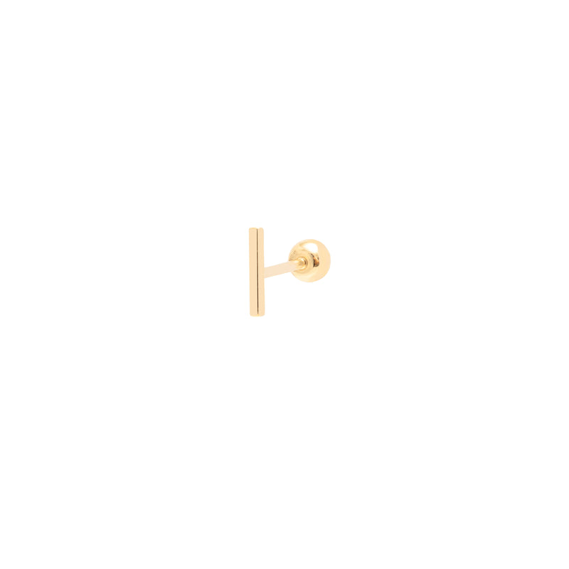 Bar 14k gold Labret