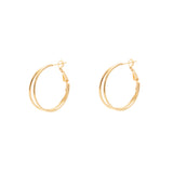 Double fashion hoop earrings