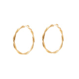 Twist fashion hoop earrings