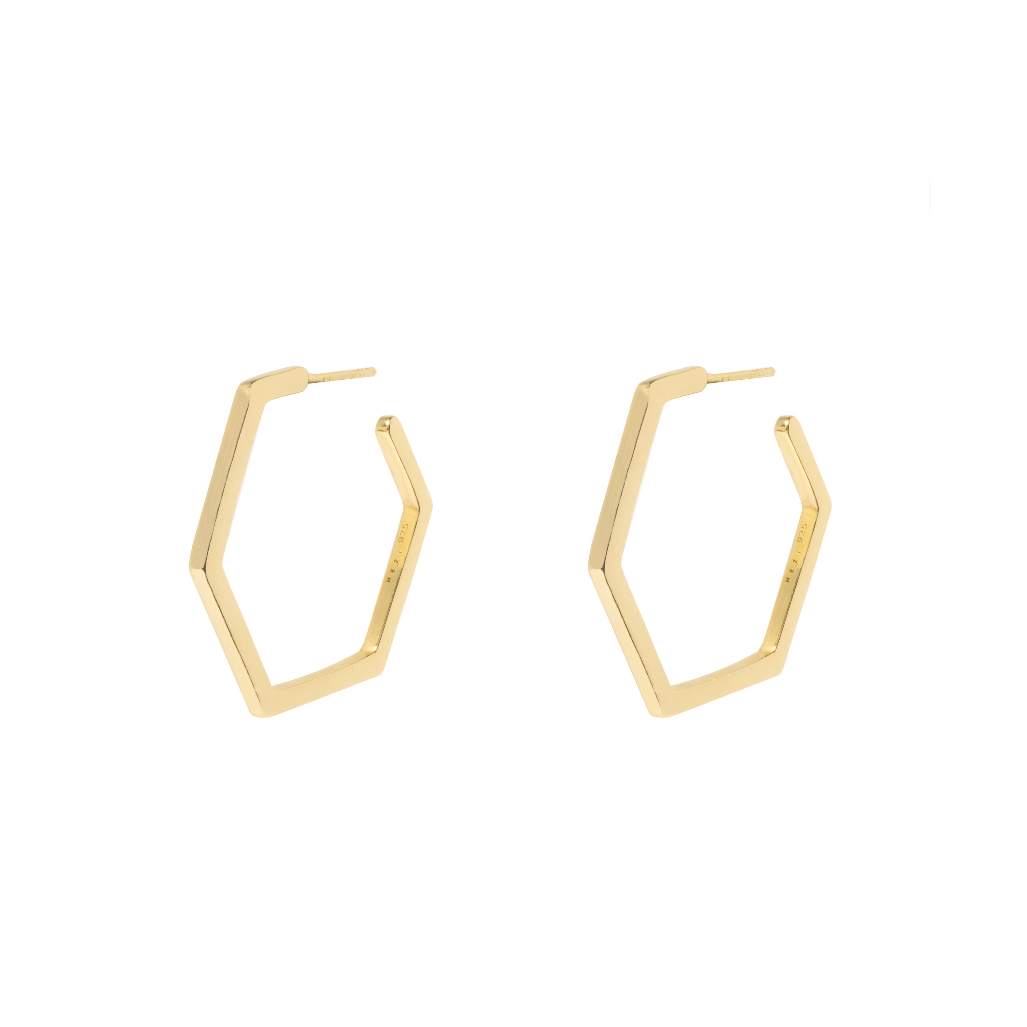 Rita hexagon hoops | MEZI