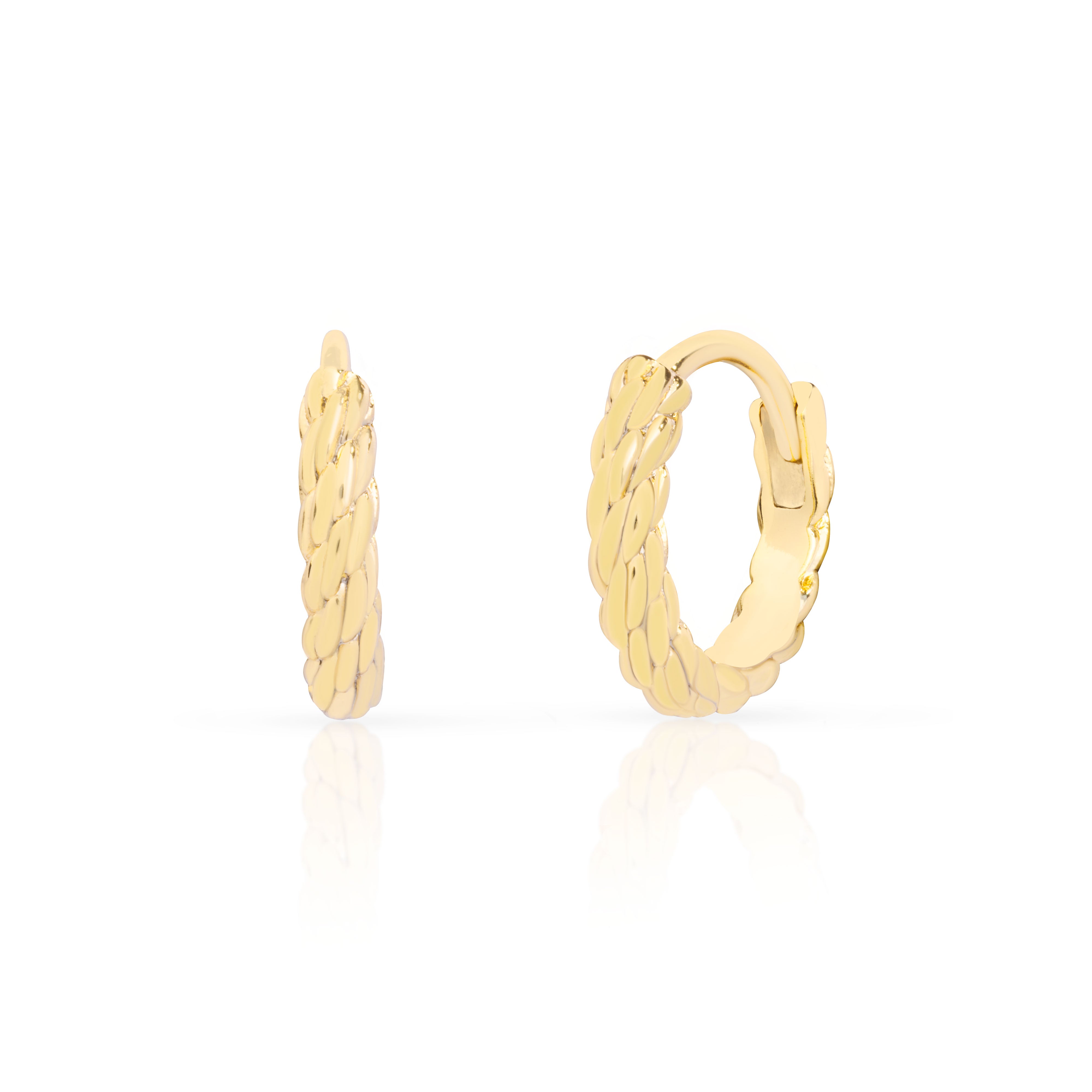 Carmy Rope Huggie Hoops