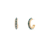 Roza crystal hoop earrings