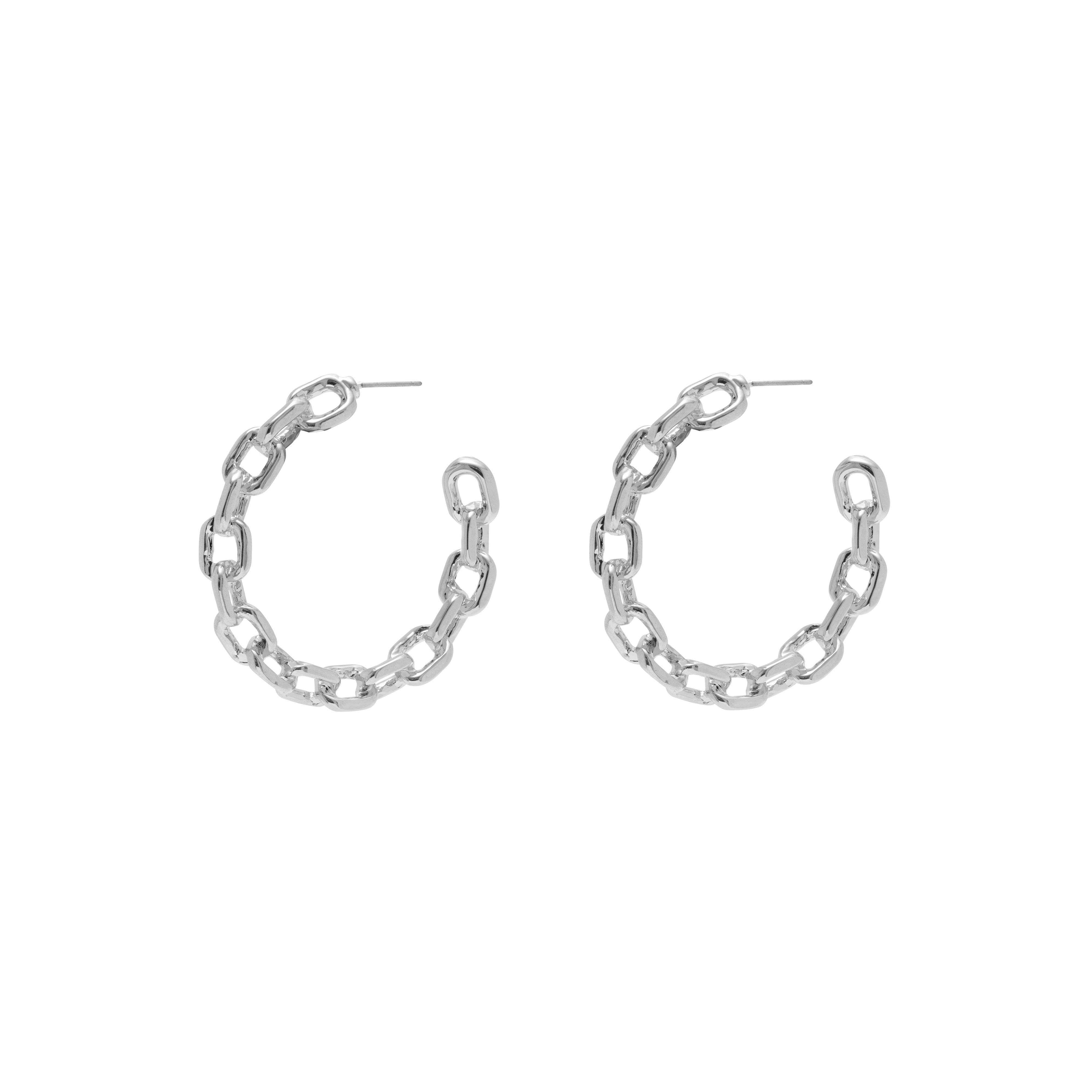 Salma chain hoop earrings | MEZI