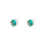 Sante green stud earrings