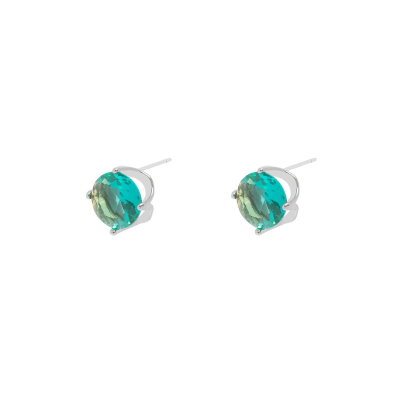 Sante green stud earrings