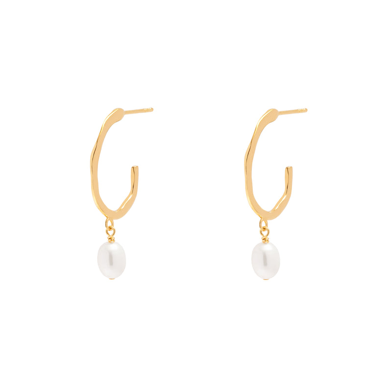 Seda freshwater hoop earrings