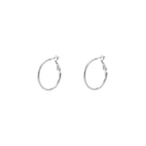 Plain fashion hoop earrings