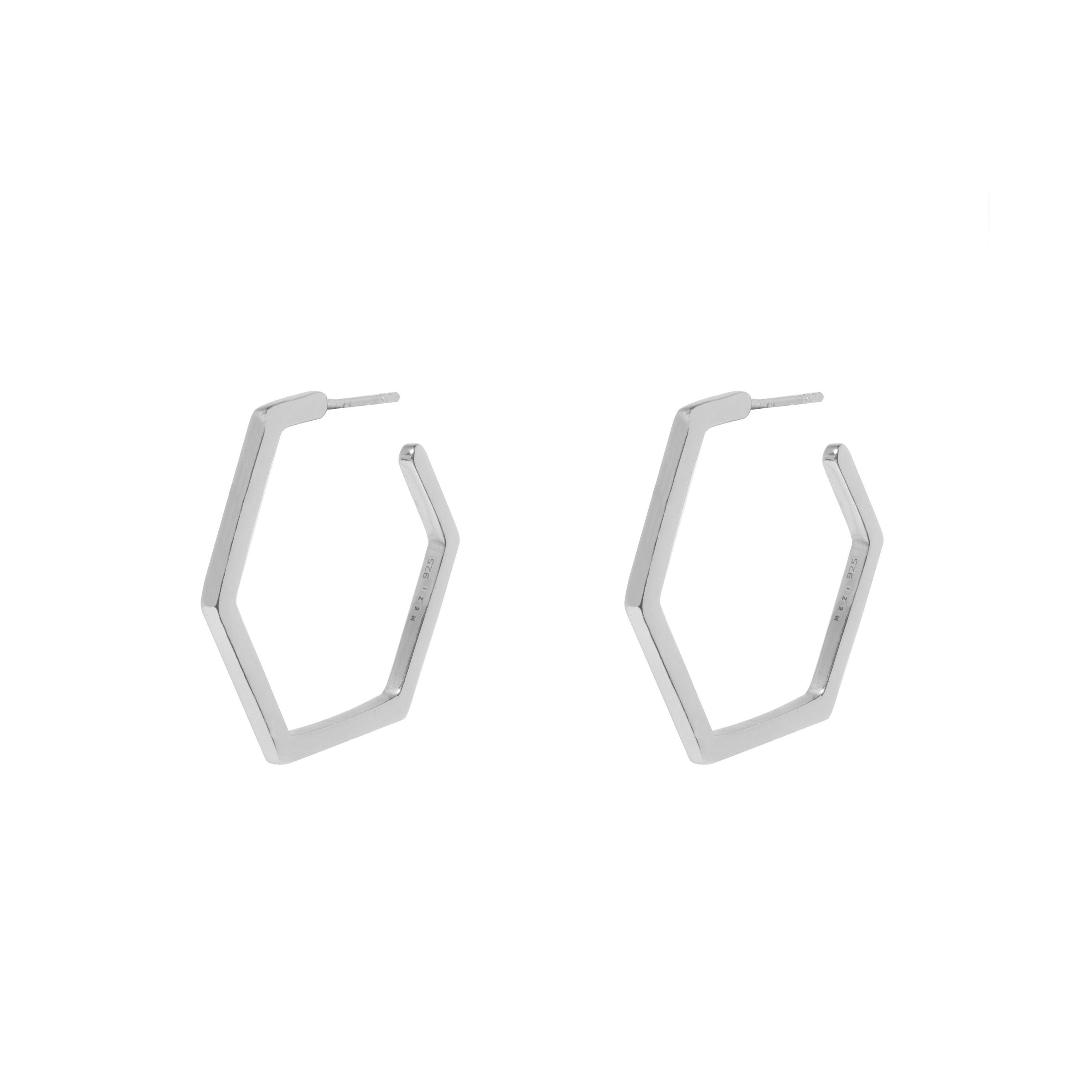 Rita hexagon hoops | MEZI