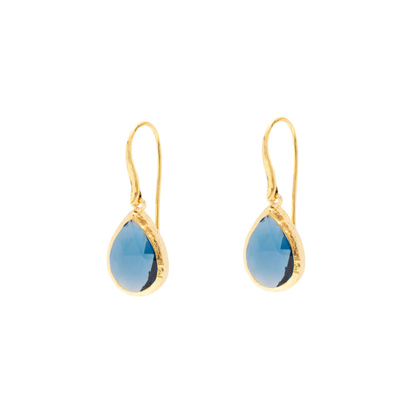 Sola teardrop semi-precious earrings